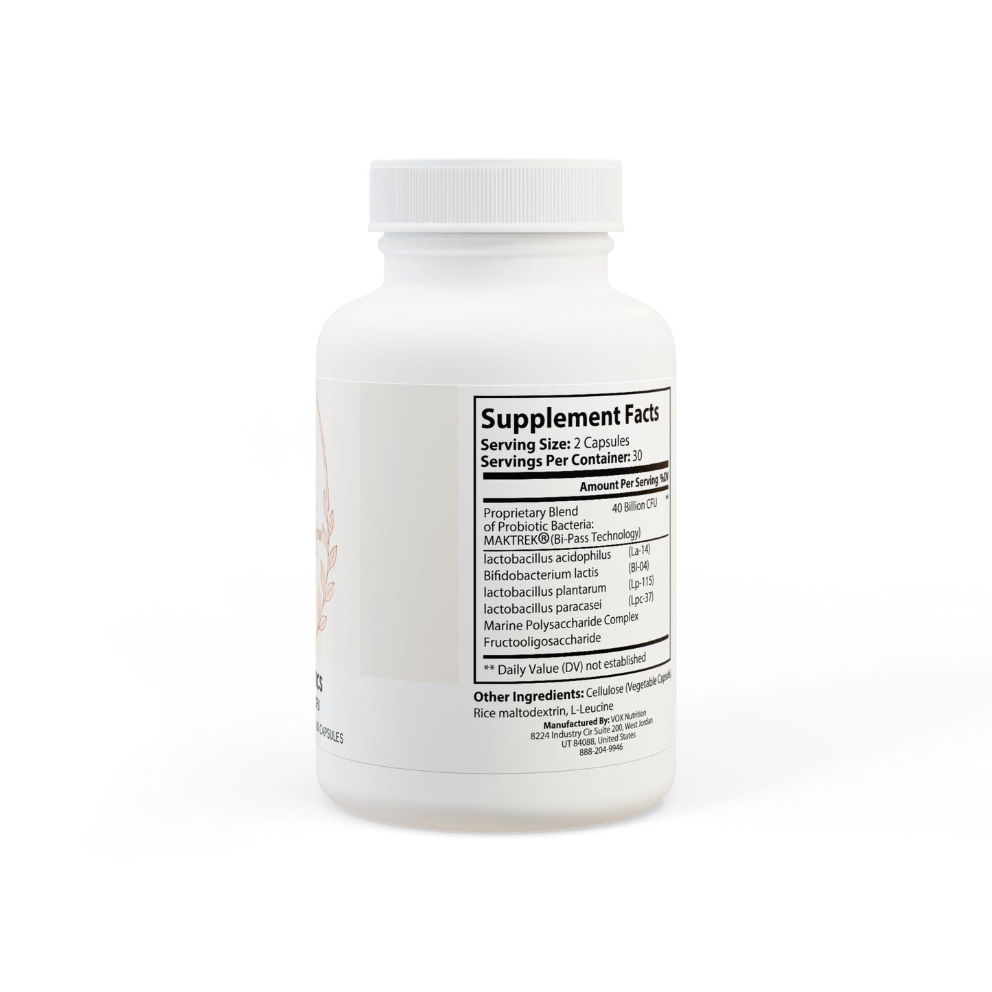 Chosen Glow Wellness Probiotics Supplement (60 Capsules)