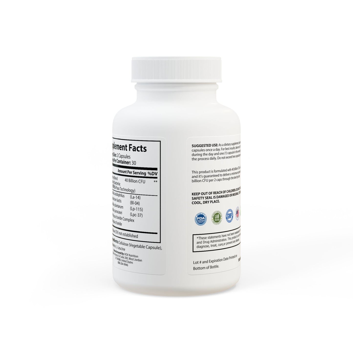 Chosen Glow Wellness Probiotics Supplement (60 Capsules)