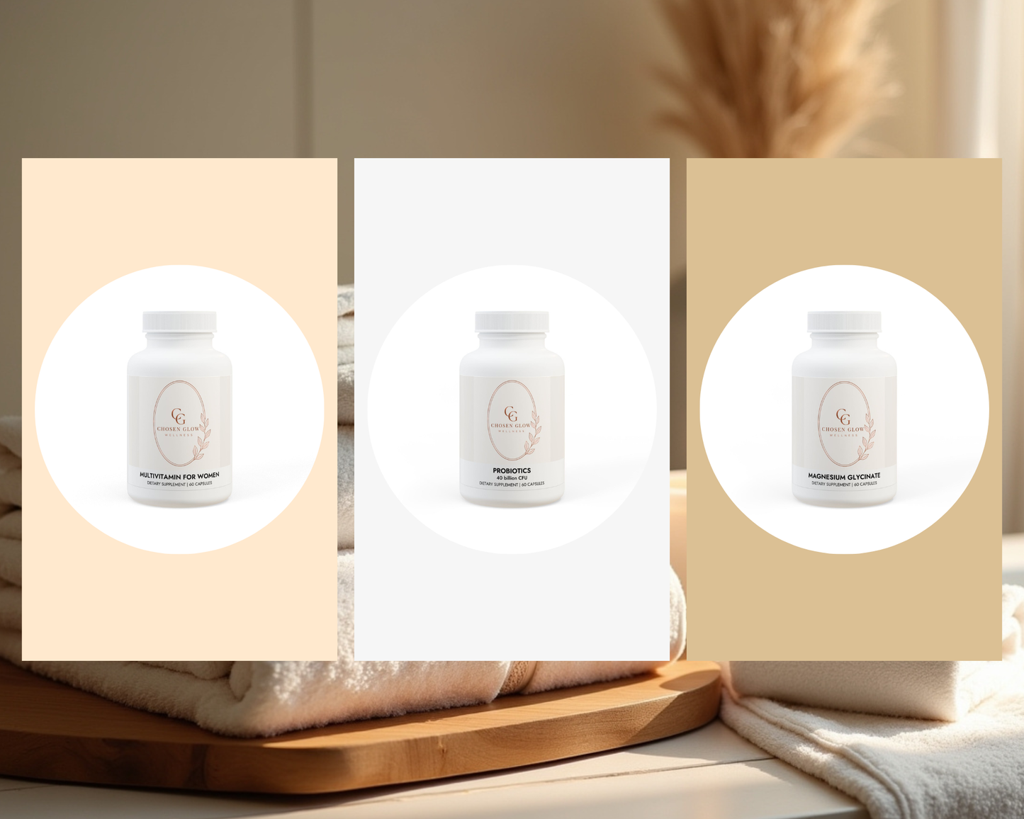 Chosen Glow Wellness Women's Daily Wellness Trio